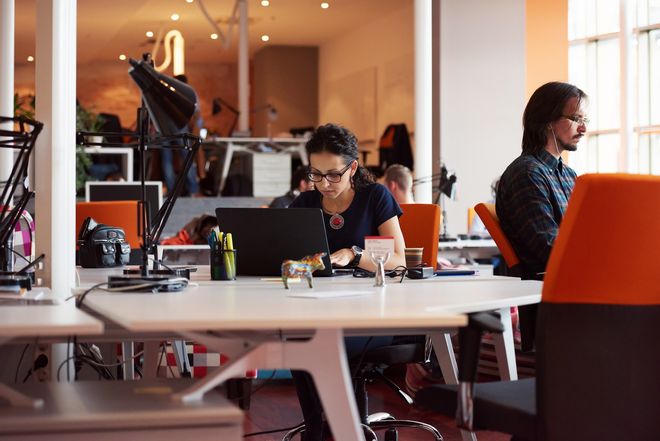 trabajador startup