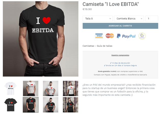 camiseta startup