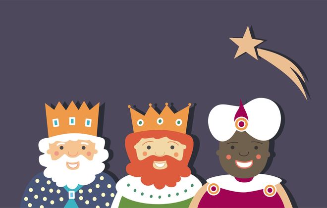 Reyes Magos de Oriente con ESTRELLA
