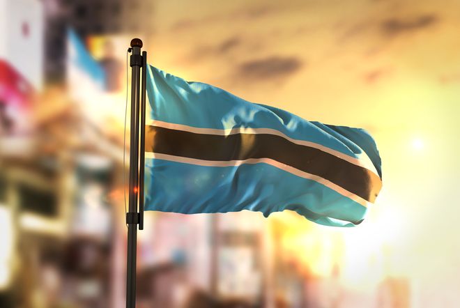 Botsuana bandera