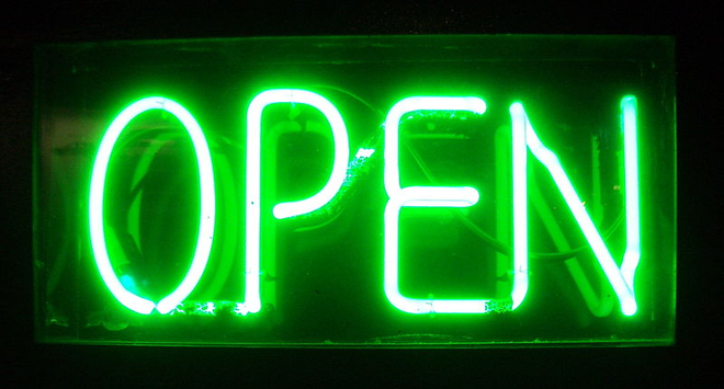 open for business