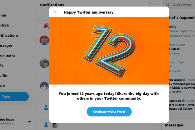 12 años Twitter
